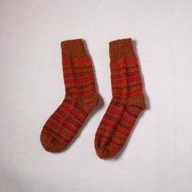 Acrylic Woolen Socks for Winter, Hand Knitted in Kumaun (Adults) 71