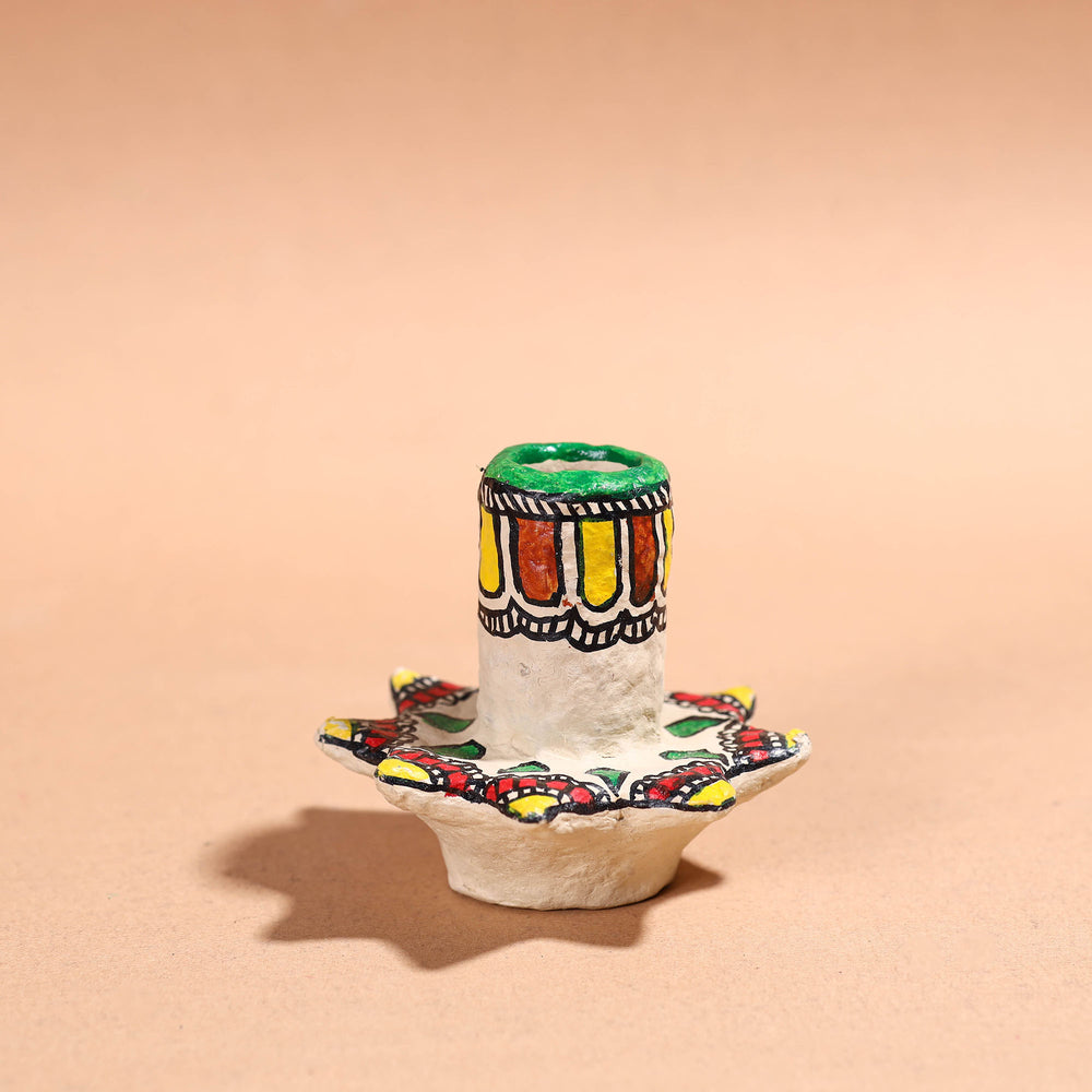 Handpainted Madhubani Candle Stand