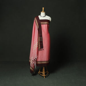 Dharwad Woven Mercerised Cotton 3pc Unstitched Dress Material Suit Set 30