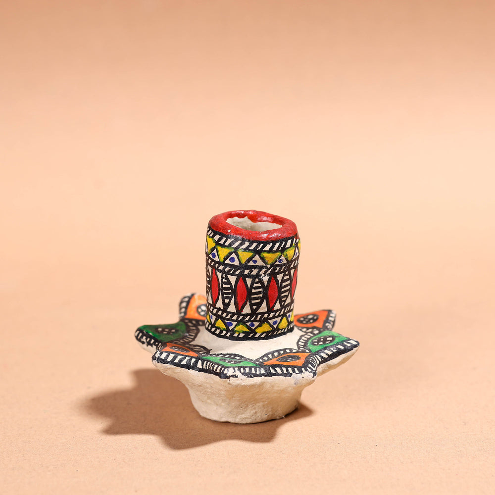 Handpainted Madhubani Candle Stand