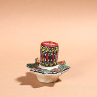 Handpainted Madhubani Candle Stand