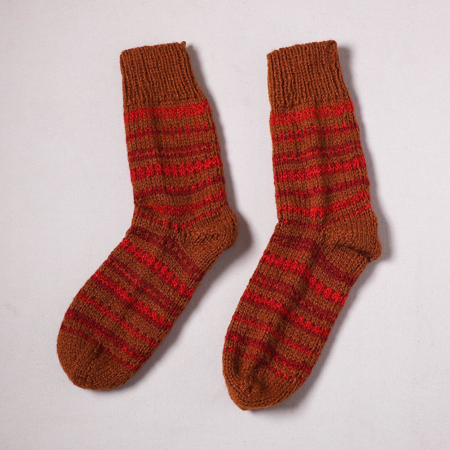 Acrylic Woolen Socks for Winter, Hand Knitted in Kumaun (Adults) 71