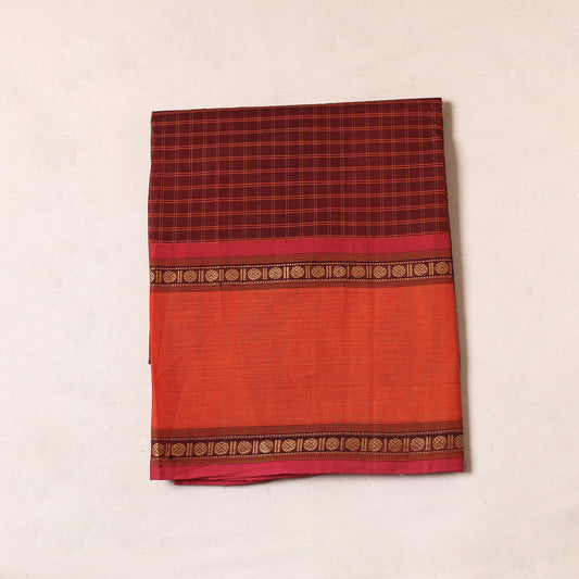 Maroon - Kanchipuram Cotton Precut Fabric (1.5 Meter)