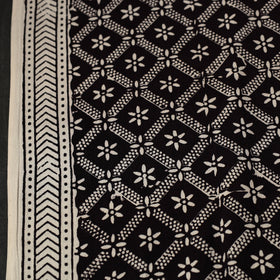 Hand Block Cotton Black Bagh Print Fabric
