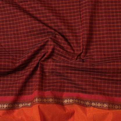 Maroon - Kanchipuram Cotton Precut Fabric (1.5 Meter)