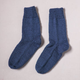 Acrylic Woolen Socks for Winter, Hand Knitted in Kumaun (Adults) 73