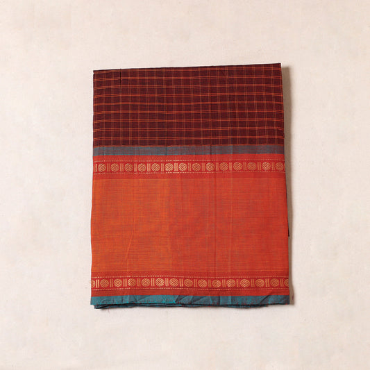 Maroon - Kanchipuram Cotton Precut Fabric (2 Meter)