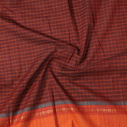 Maroon - Kanchipuram Cotton Precut Fabric (2 Meter)
