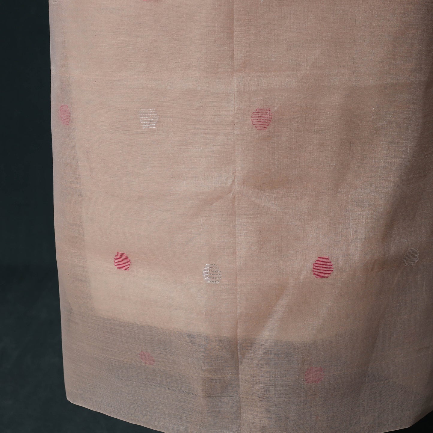 Jamdani Pure Handloom Muslin 2pc Unstitched Dress Material Kurta Set 13