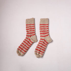 Acrylic Woolen Socks for Winter, Hand Knitted in Kumaun (Adults) 77