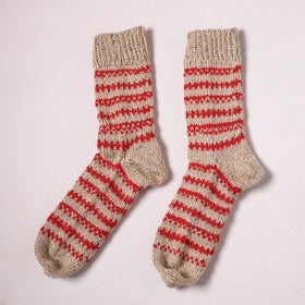 Acrylic Woolen Socks for Winter, Hand Knitted in Kumaun (Adults) 77
