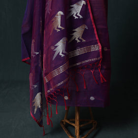 Jamdani Pure Handloom Muslin 2pc Unstitched Dress Material Kurta Set 15