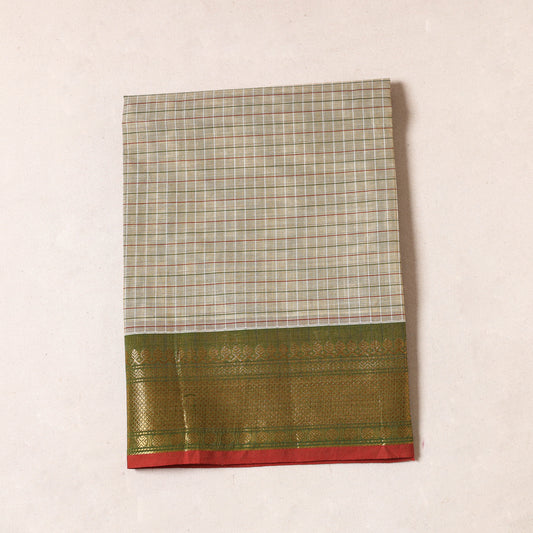 Beige - Kanchipuram Cotton Precut Fabric (1 Meter)