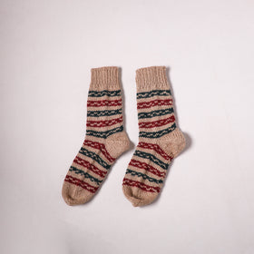 Acrylic Woolen Socks for Winter, Hand Knitted in Kumaun (Adults) 79