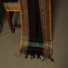 Dharwad Mercerised Cotton 3pc Unstitched Dress Material Suit Set with Woven Border 23