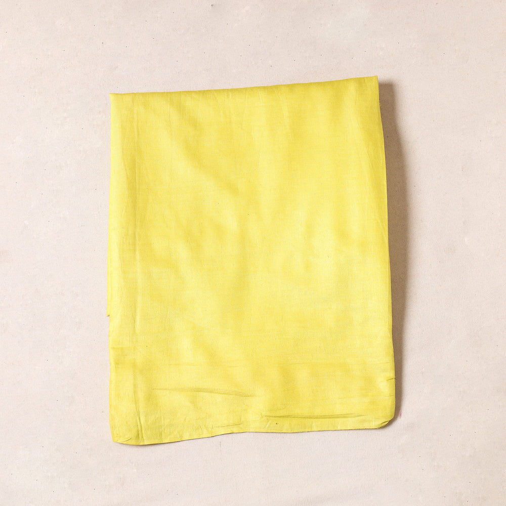 Yellow - Bhagalpuri Handloom Pure Linen Precut Fabric (2 Meter)