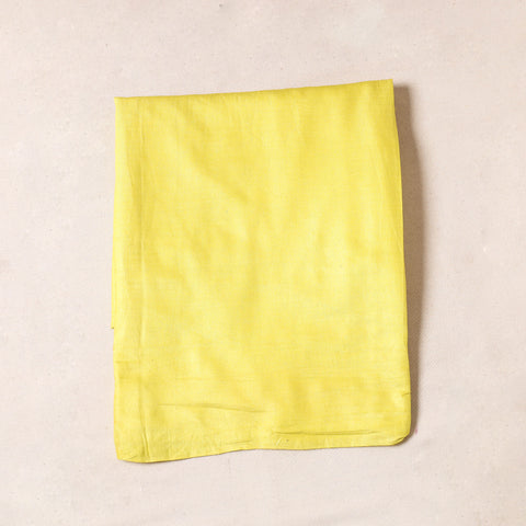 Yellow - Bhagalpuri Handloom Pure Linen Precut Fabric
