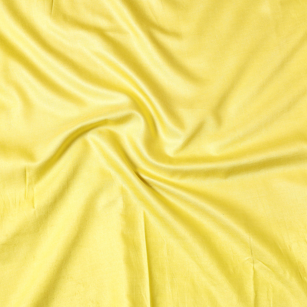 Yellow - Bhagalpuri Handloom Pure Linen Precut Fabric (2 Meter)