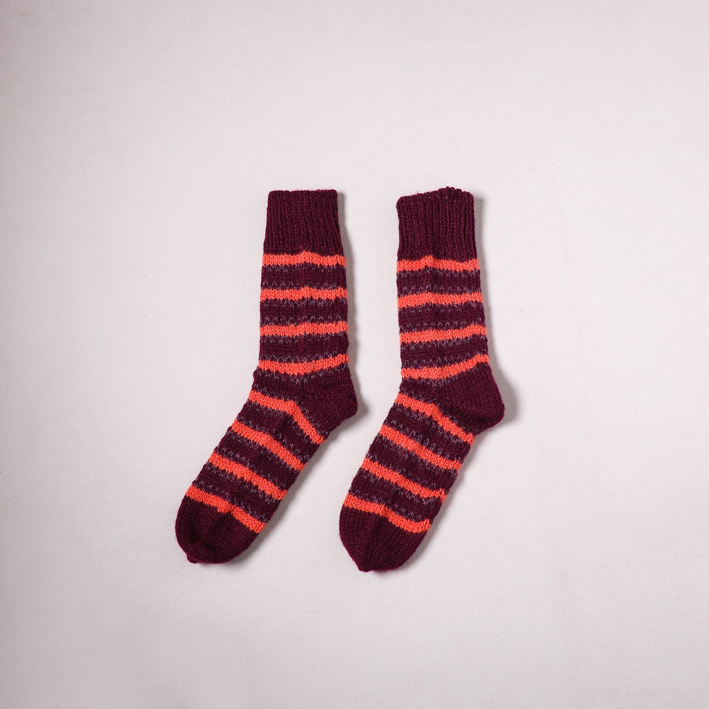 Acrylic Woolen Socks for Winter, Hand Knitted in Kumaun (Adults) 83