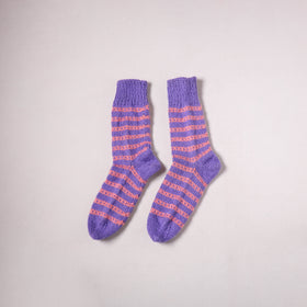 Acrylic Woolen Socks for Winter, Hand Knitted in Kumaun (Adults) 84