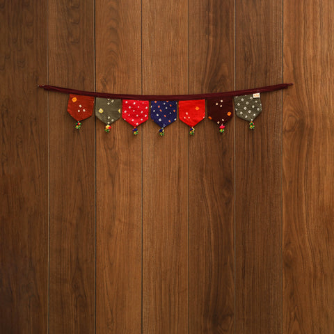 Handmade fabric toran for home decor 70 - handcrafted