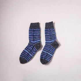 Acrylic Woolen Socks for Winter, Hand Knitted in Kumaun (Adults) 85