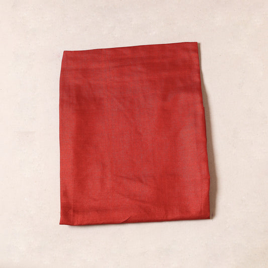 Red - Bhagalpuri Handloom Pure Linen Precut Fabric (1 Meter)