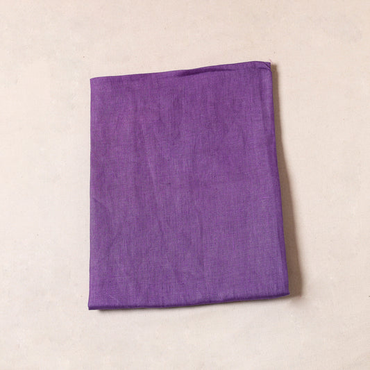 Purple - Bhagalpuri Handloom Pure Linen Precut Fabric (1 Meter)