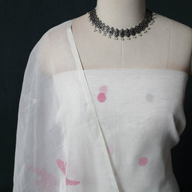 Jamdani Pure Handloom Muslin 2pc Unstitched Dress Material Kurta Set 20