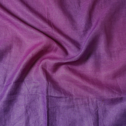 Purple - Bhagalpuri Handloom Pure Linen Precut Fabric (1 Meter)