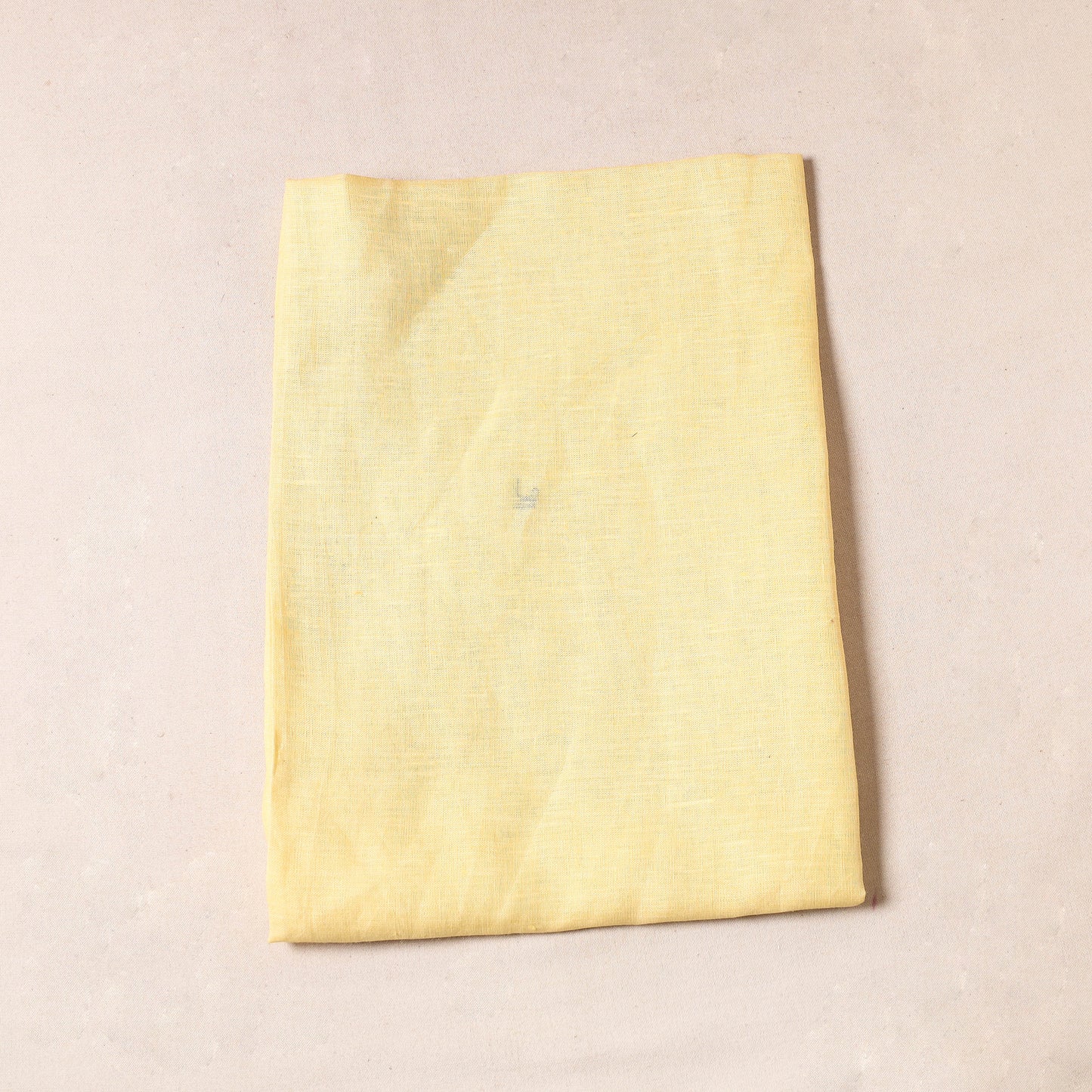 Yellow - Bhagalpuri Handloom Pure Linen Precut Fabric (1 Meter)