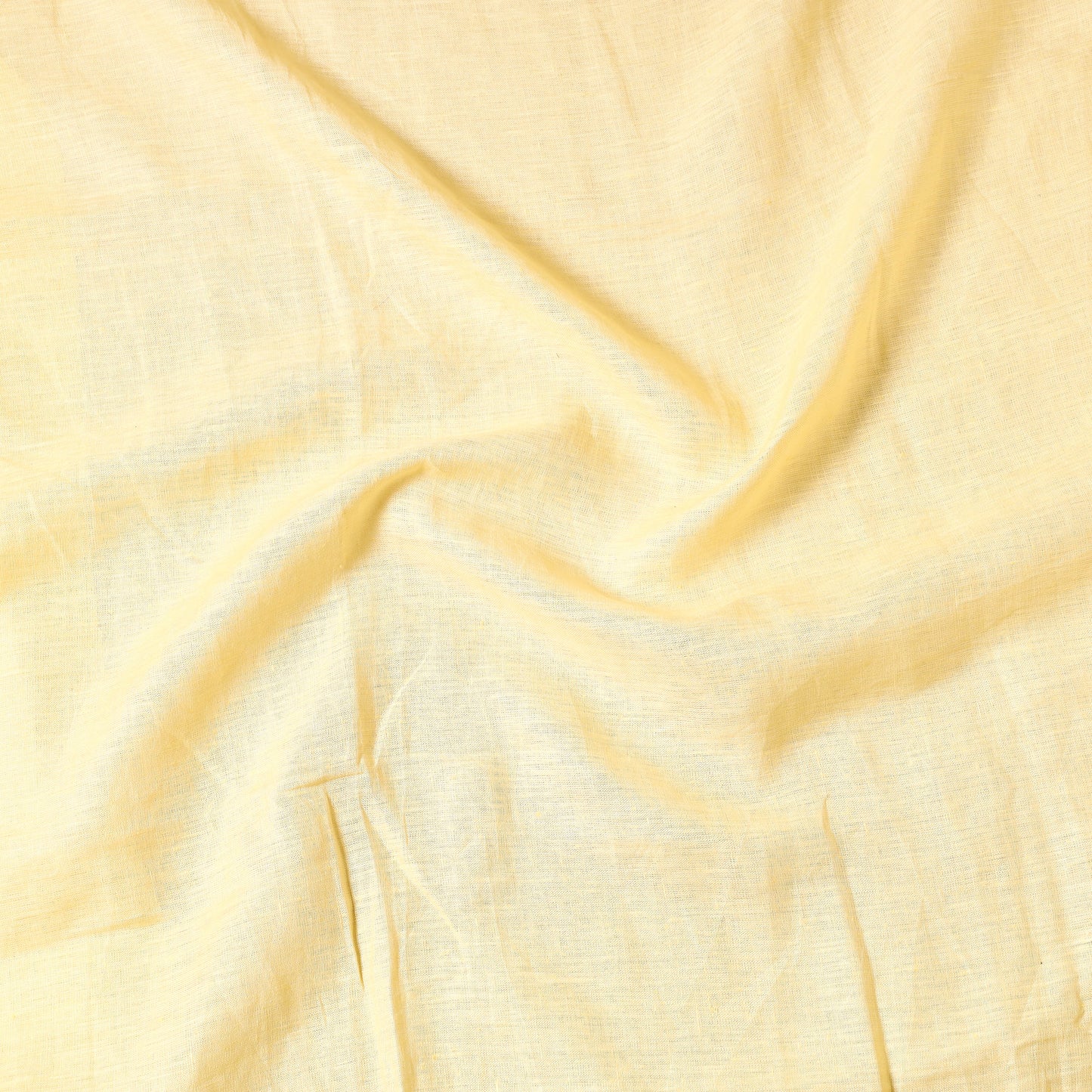 Yellow - Bhagalpuri Handloom Pure Linen Precut Fabric (1 Meter)