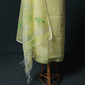 Jamdani Pure Handloom Muslin 2pc Unstitched Dress Material Kurta Set 21