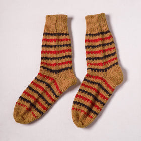 Acrylic Woolen Socks for Winter, Hand Knitted in Kumaun (Adults) 89