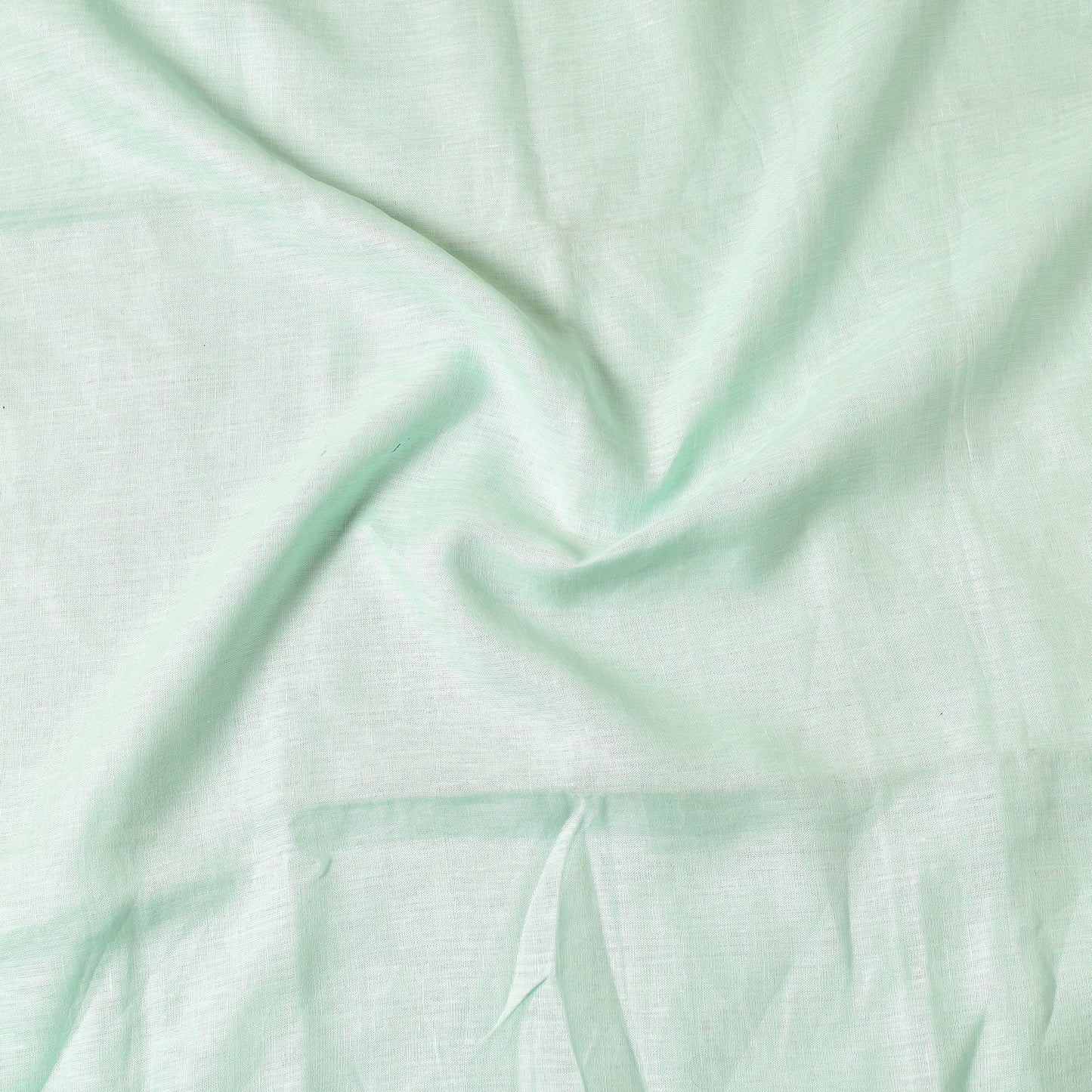 Green - Bhagalpuri Handloom Pure Linen Precut Fabric (1.5 Meter)