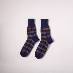 Acrylic Woolen Socks for Winter, Hand Knitted in Kumaun (Adults) 92