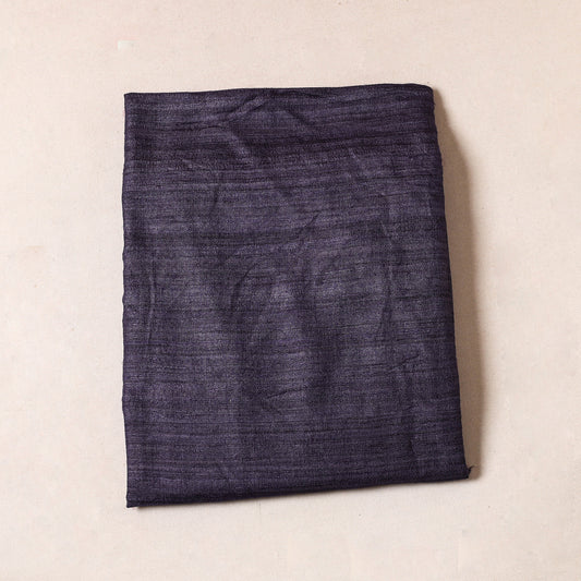 Black - Bhagalpuri Handloom Pure Linen Precut Fabric (1.5 Meter)