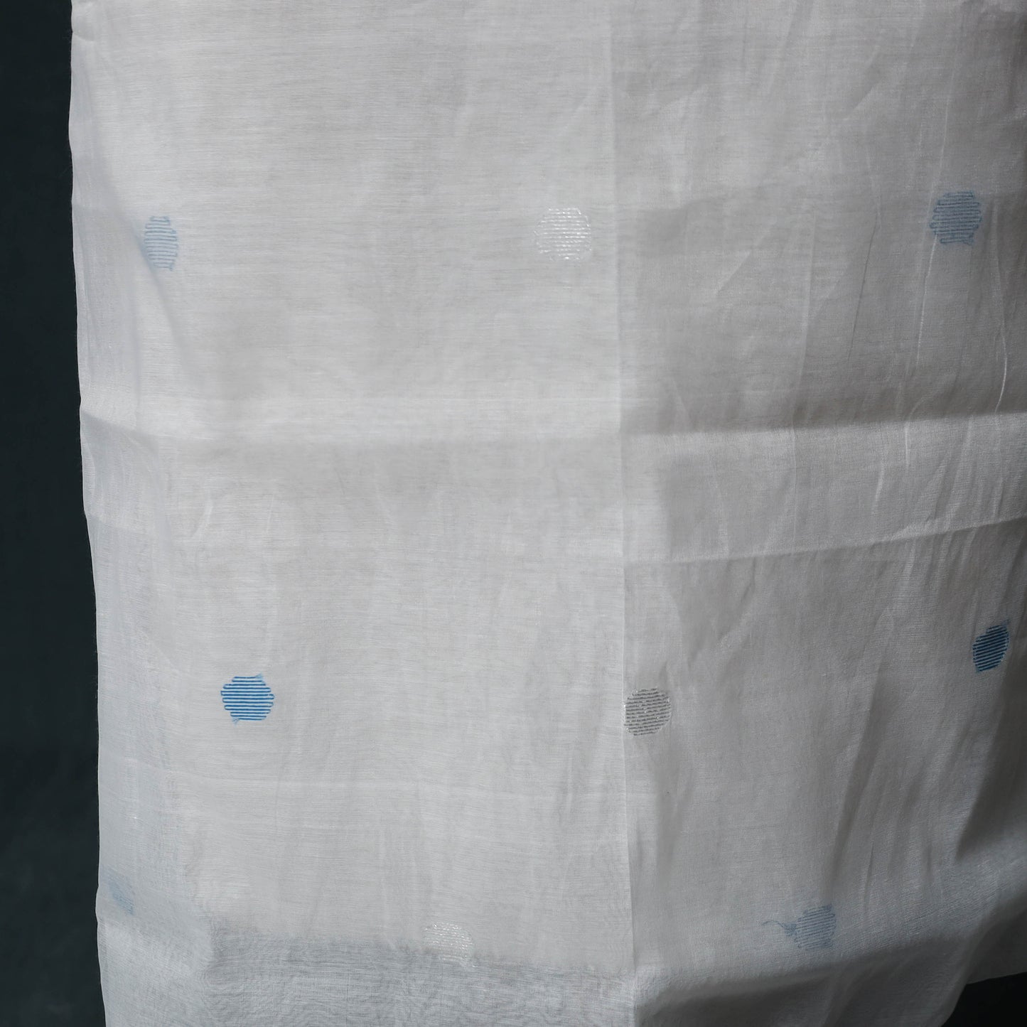 Jamdani Pure Handloom Muslin 2pc Unstitched Dress Material Kurta Set 24