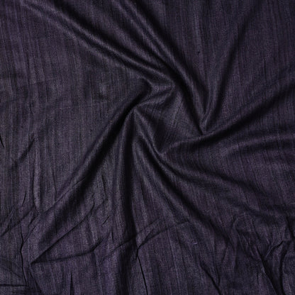 Black - Bhagalpuri Handloom Pure Linen Precut Fabric (1.5 Meter)