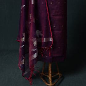 Jamdani Pure Handloom Muslin 2pc Unstitched Dress Material Kurta Set 25
