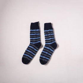 Acrylic Woolen Socks for Winter, Hand Knitted in Kumaun (Adults) 96