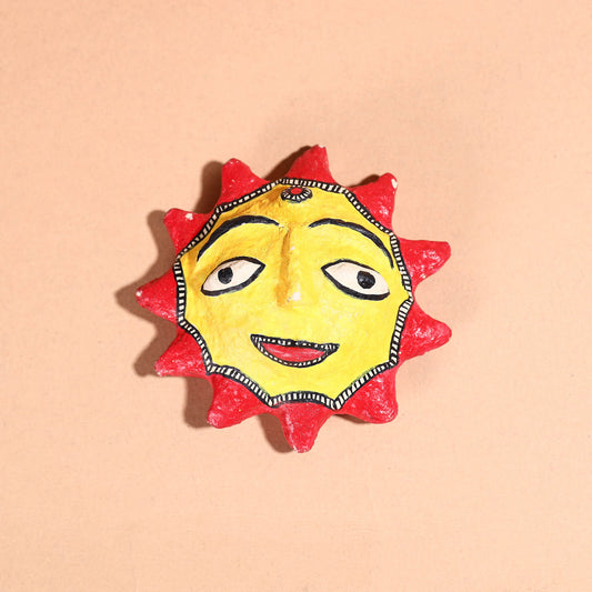 Sun - Handpainted Madhubani Paper Mache Toy
