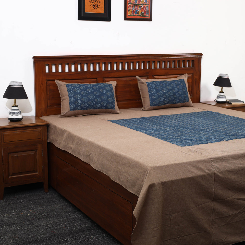 plain double bed cover 