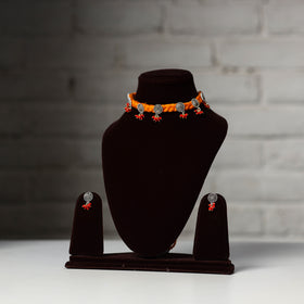  Thread Work German Silver Necklace Set 