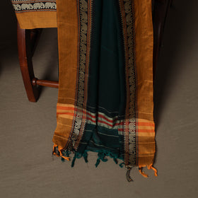 Dharwad Mercerised Cotton 3pc Unstitched Dress Material Suit Set with Woven Border 31