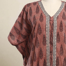 Buy Bagh Block Print Cotton Kaftan