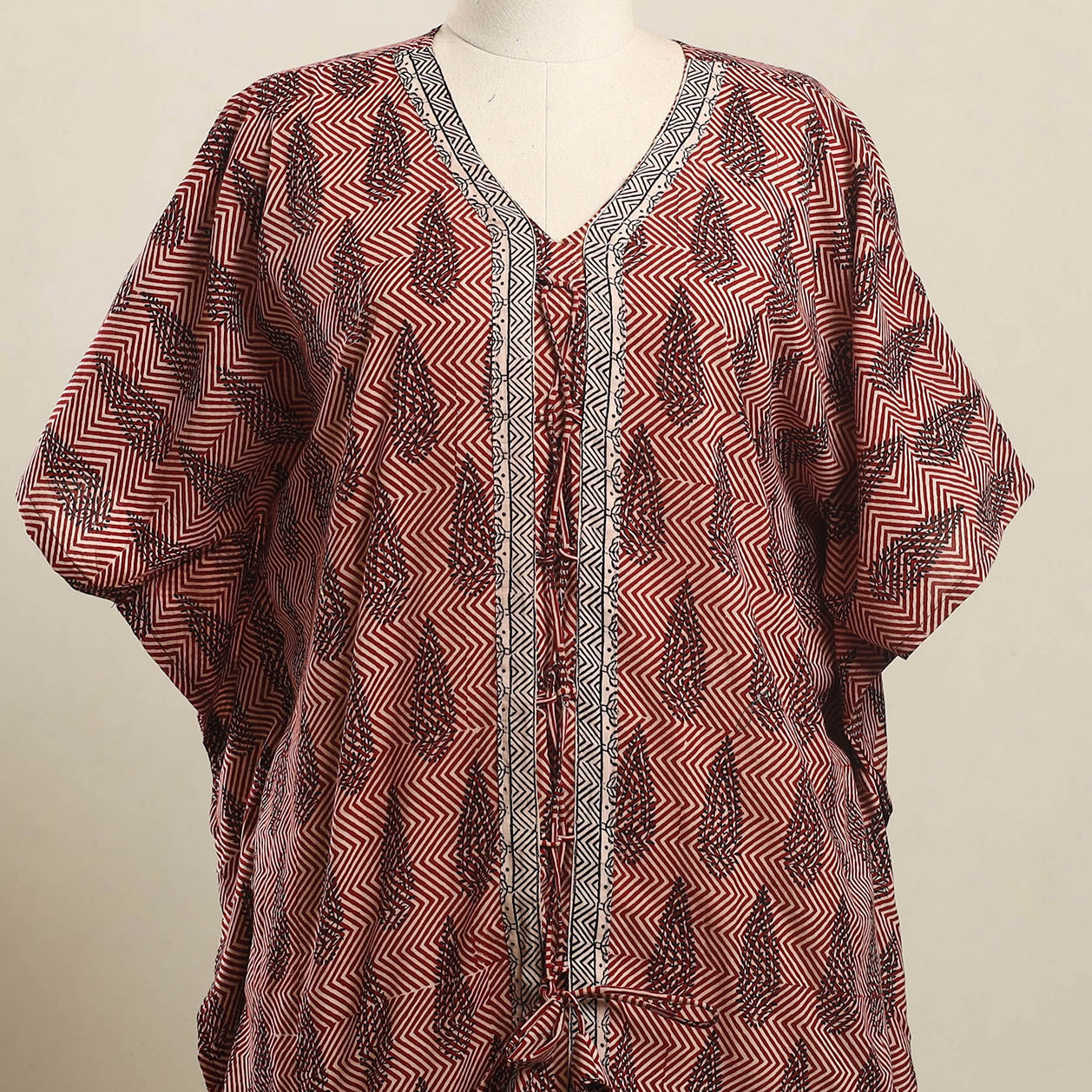 Buy Bagh Block Print Cotton Kaftan