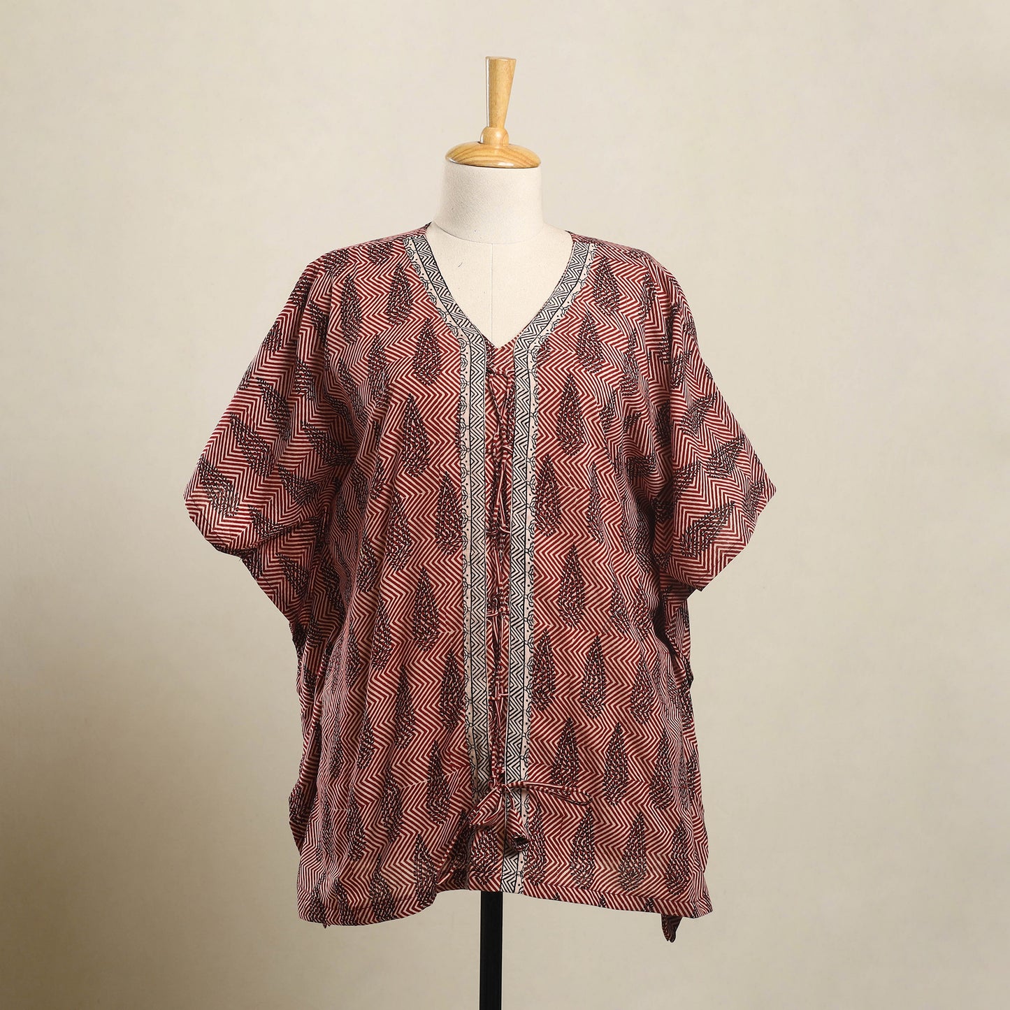 Buy Bagh Block Print Cotton Kaftan