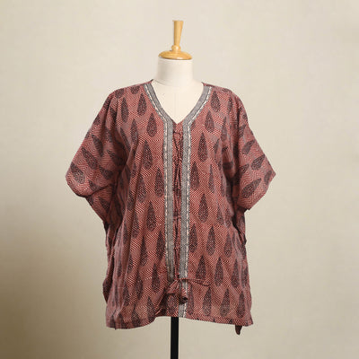Buy Bagh Block Print Cotton Kaftan