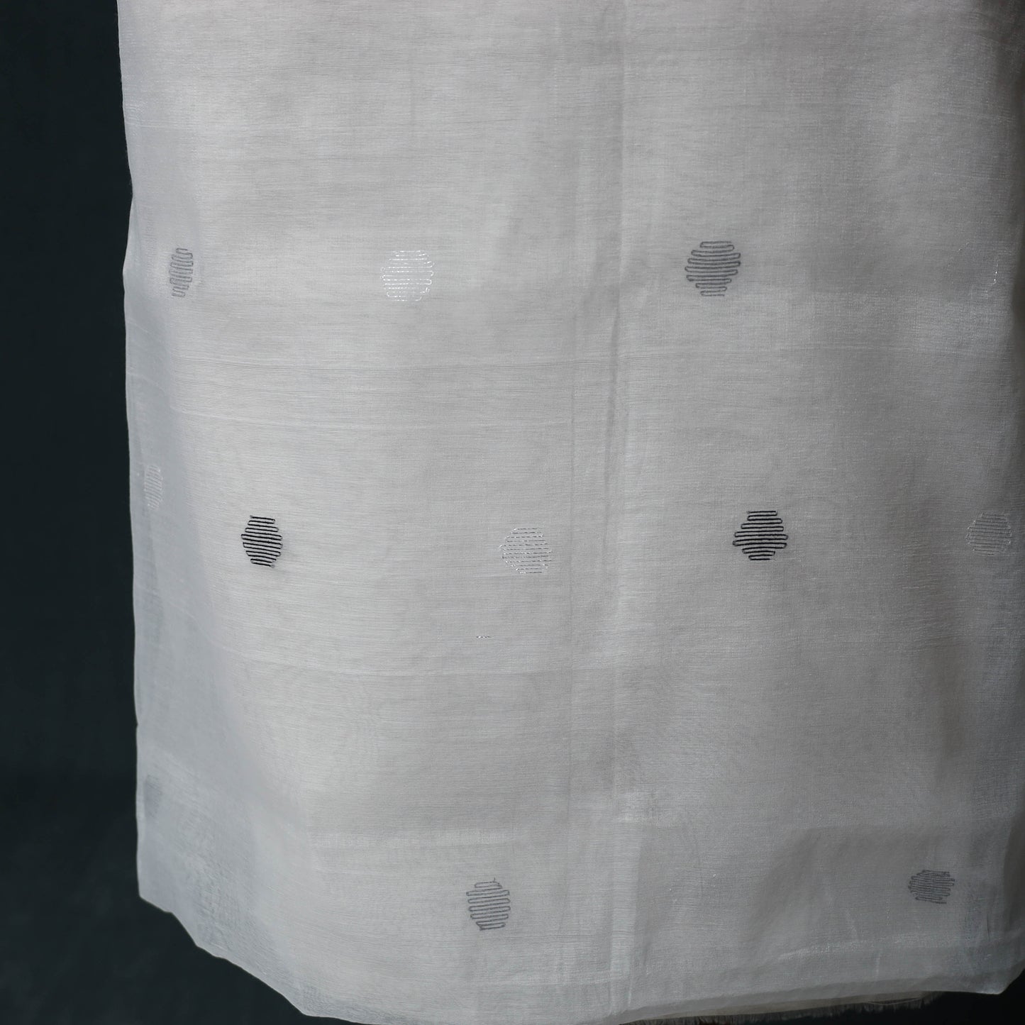 Jamdani Pure Handloom Muslin 2pc Unstitched Dress Material Kurta Set 29